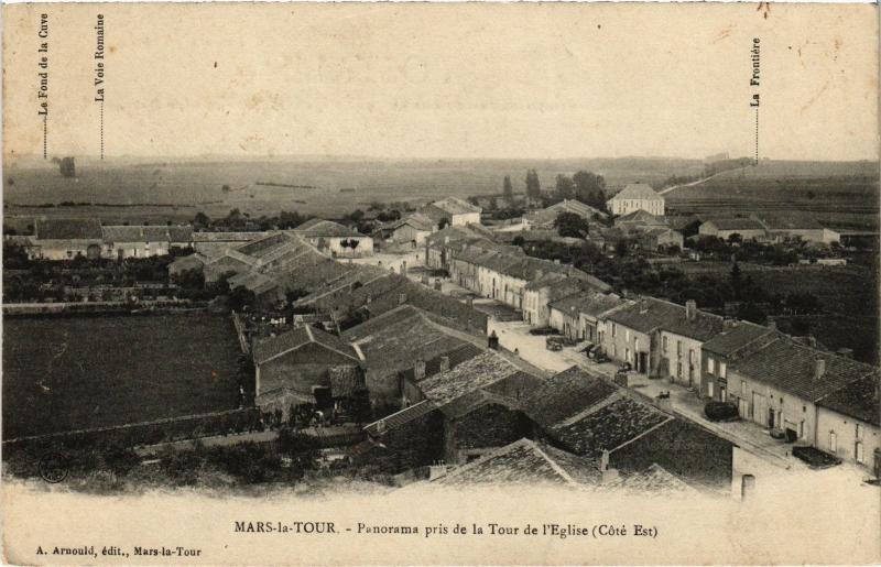 Carte postale ancienne Mars la Tour panorama à Mars-la-Tour