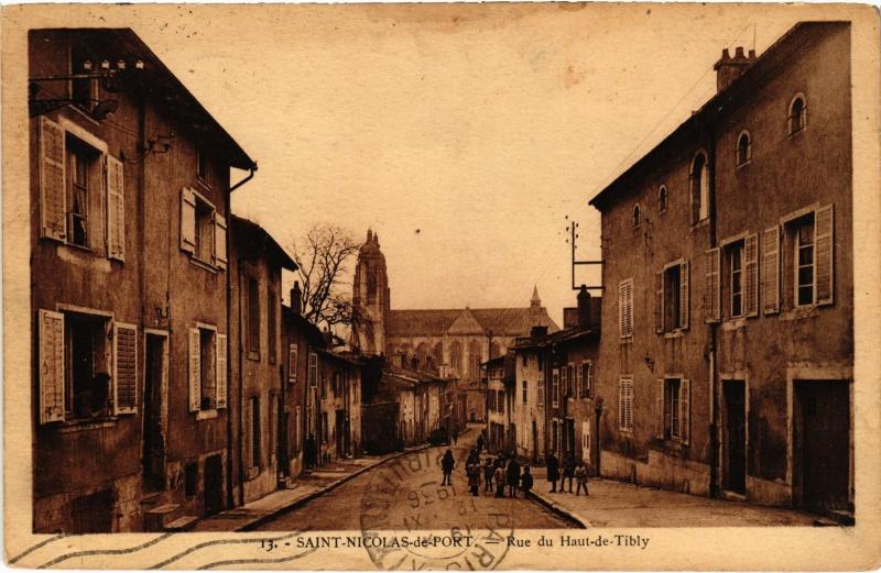 Carte postale ancienne St Nicolas du Port Rue du Haut de Tibly