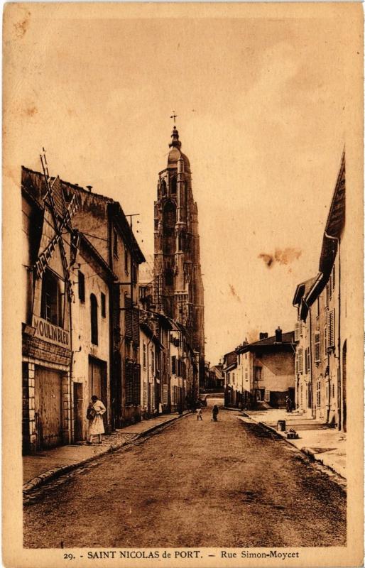Carte postale ancienne St Nicolas du Port Rue Simon Moycet