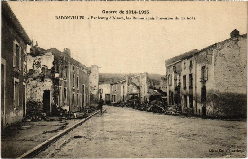 Carte postale ancienne Badonviller Faubourg d'Alsace à Badonviller