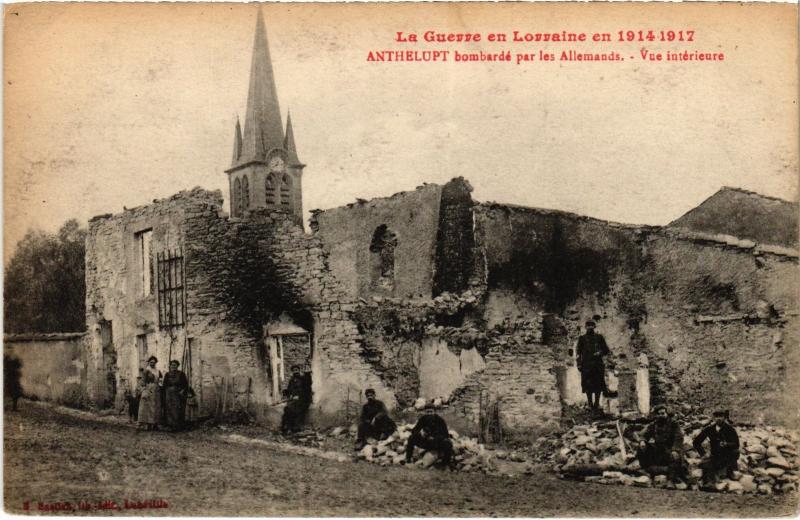 Carte postale ancienne Anthelupt vue interieure à Anthelupt