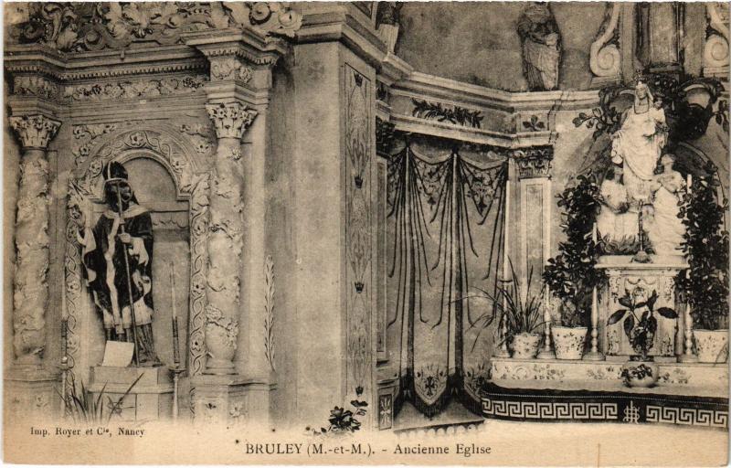 Carte postale ancienne Bruley Ancienne eglise à Bruley