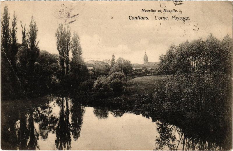 Carte postale ancienne Conflans l'Orne, paysage