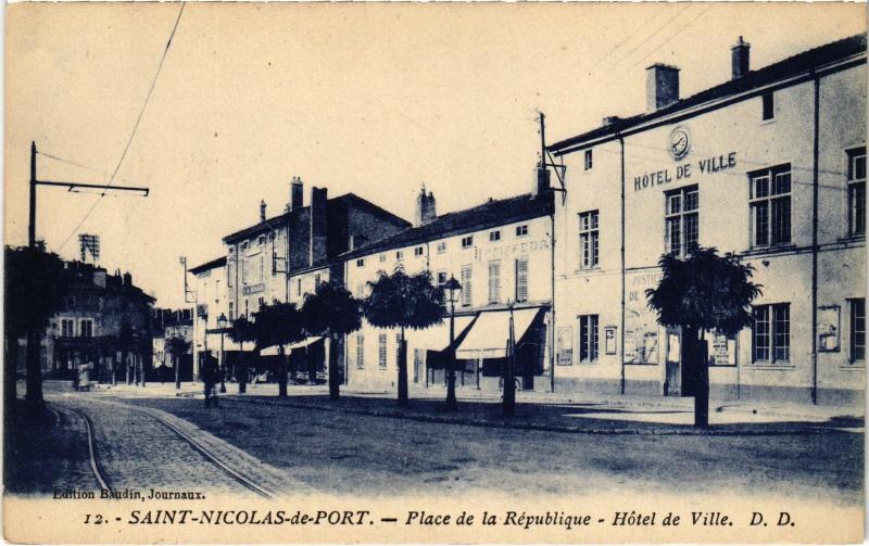 Carte postale ancienne St Nicolas du Port Place de la Republique