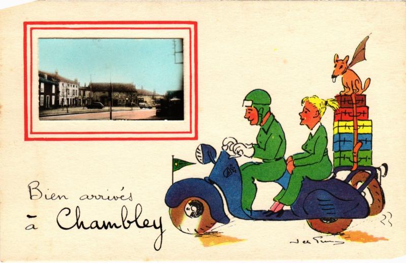 Carte postale ancienne Chambley souvenir