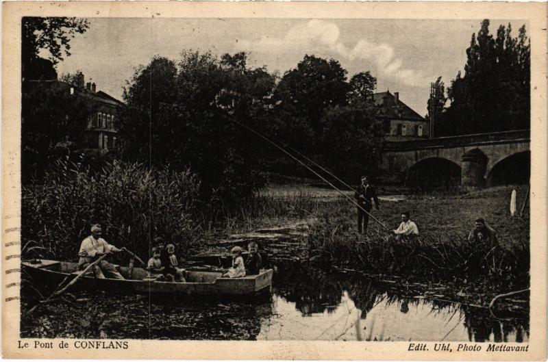 Carte postale ancienne Conflans le pont