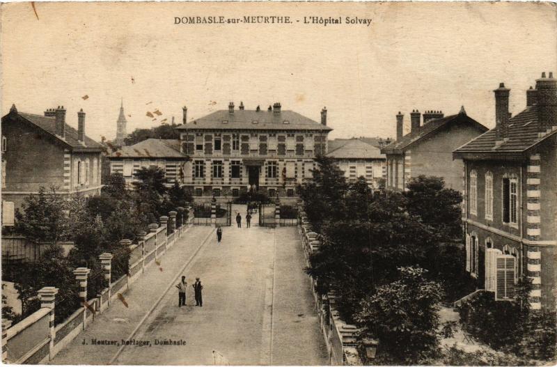 Carte postale ancienne Dombasle Hopital Solvay