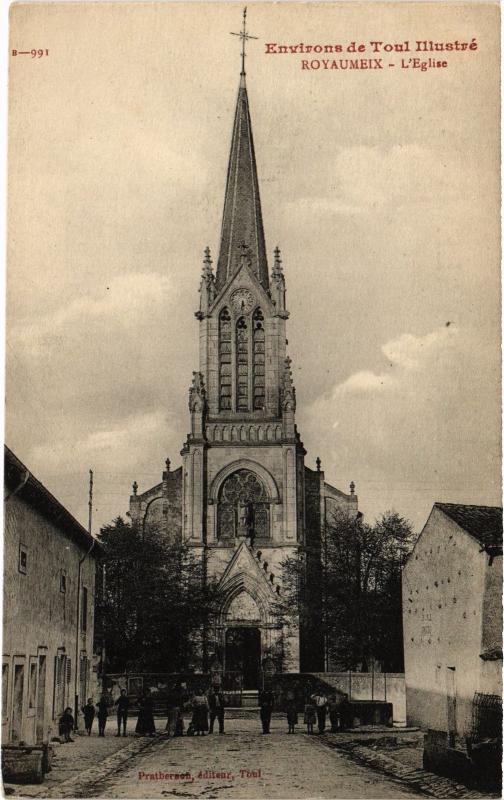 Carte postale ancienne Royaumeix eglise à Royaumeix