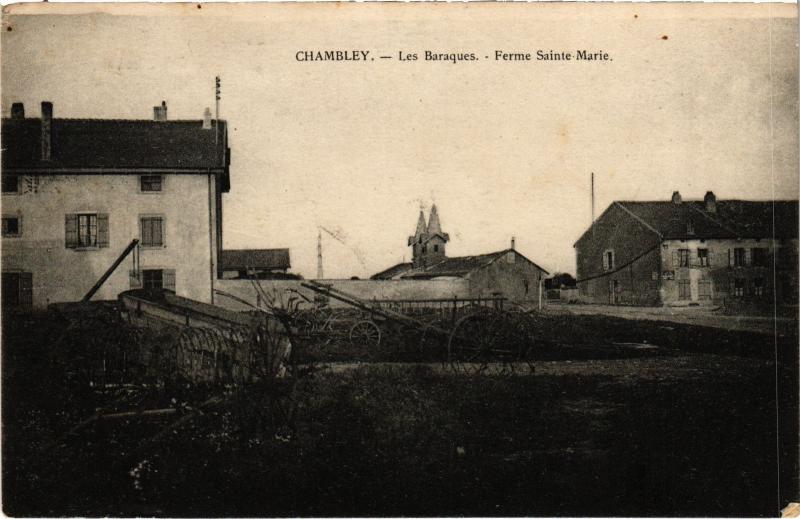 Carte postale ancienne Chambley les Baraques Ferme Sainte-Marie