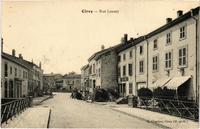 Carte postale ancienne Cirey Rue Launay