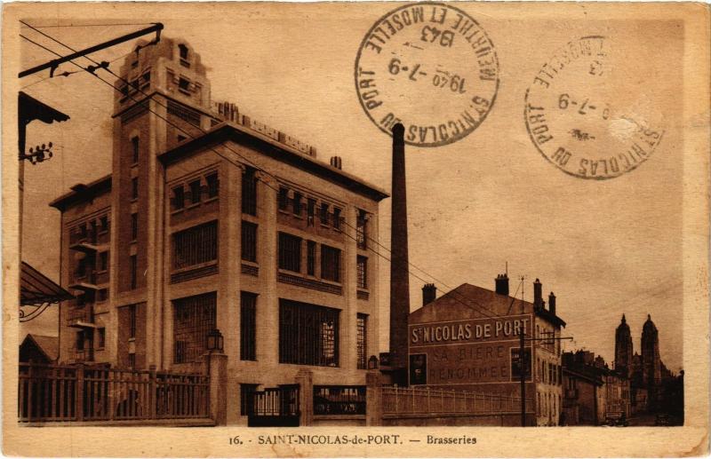 Carte postale ancienne St Nicolas du Port Brasseries