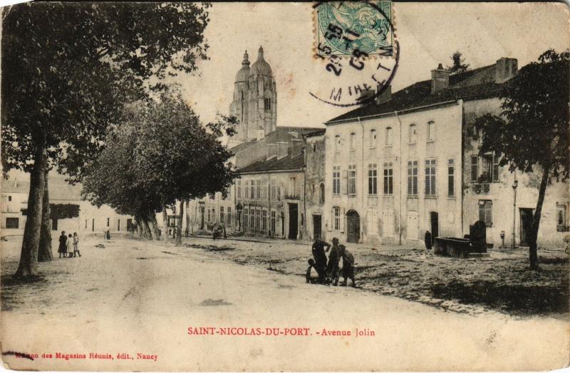 Carte postale ancienne St Nicolas du Port Avenue Jolin