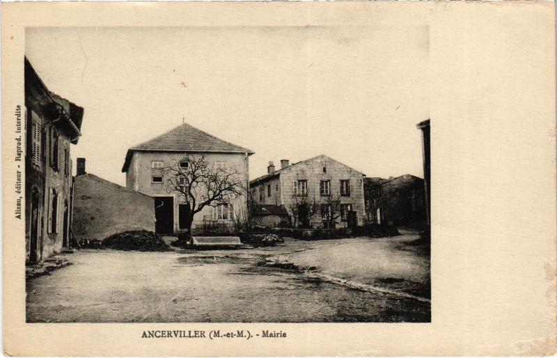 Carte postale ancienne Ancerviller Mairie à Ancerviller