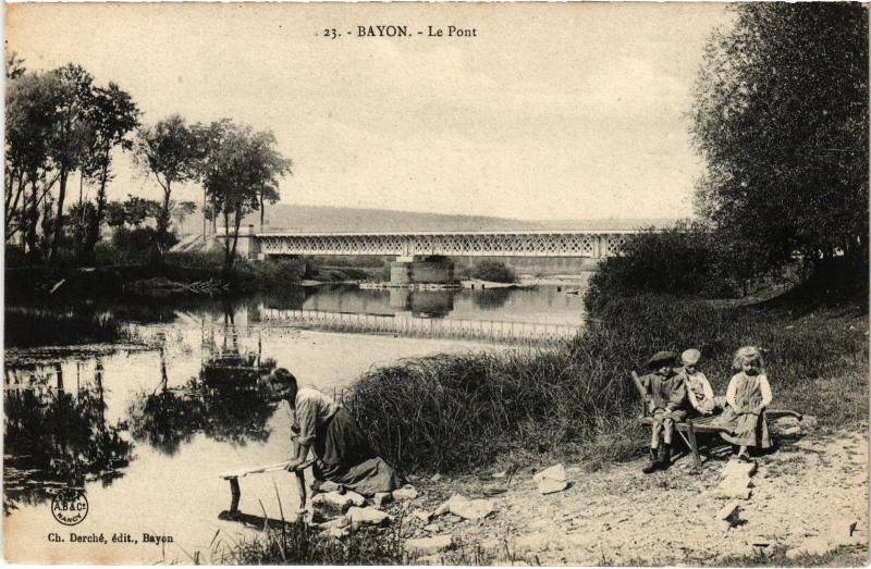 Carte postale ancienne Bayon le pont à Bayon