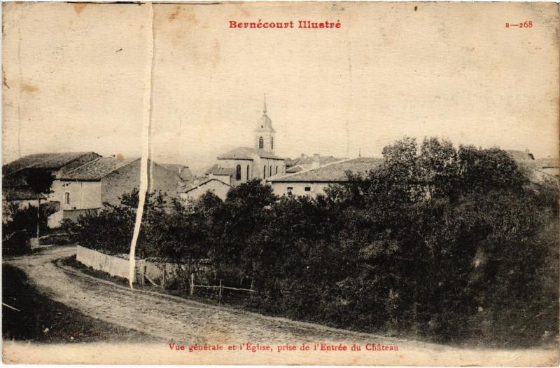 Carte postale ancienne Bernecourt vue generale