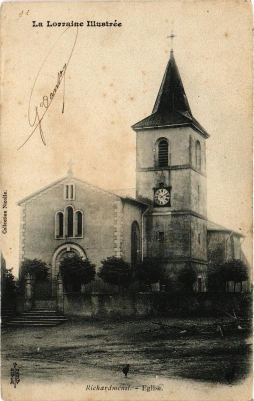 Carte postale ancienne Richardmenil Eglise
