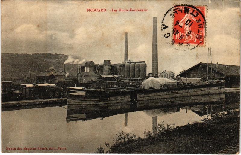 Carte postale ancienne Fouard Hauts Fourneaux
