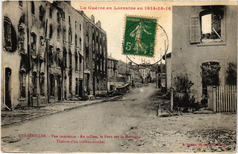Carte postale ancienne Gerbeviller vue interieure