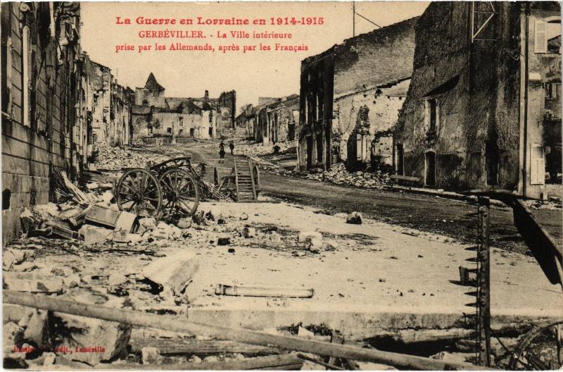 Carte postale ancienne Gerbeviller vue interieure