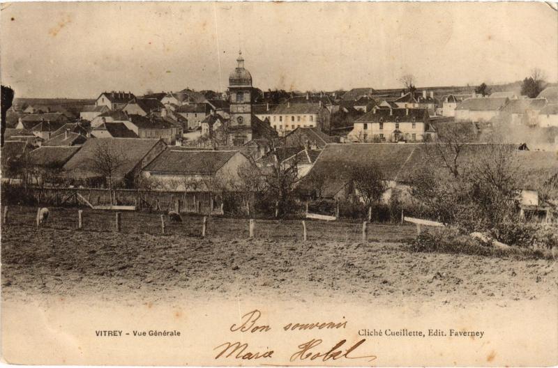 Carte postale ancienne Vitrey vue generale à Vitrey