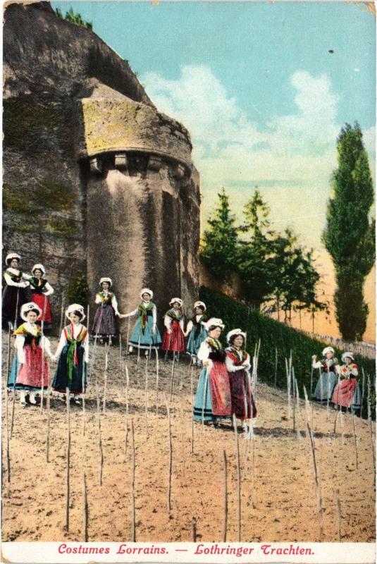 Carte postale ancienne Costumes Lorrains