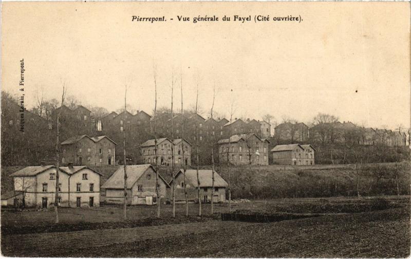 Carte postale ancienne Pierrepont vue generale à Pierrepont