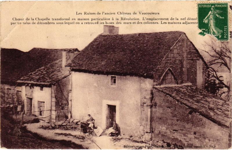 Carte postale ancienne Vaucouleurs Ruines de chateau