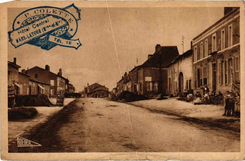 Carte postale ancienne Mars la Tour Grande Rue à Mars-la-Tour