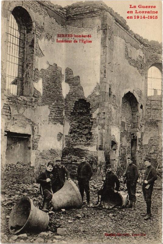 Carte postale ancienne Sierres interieur de l'Eglise