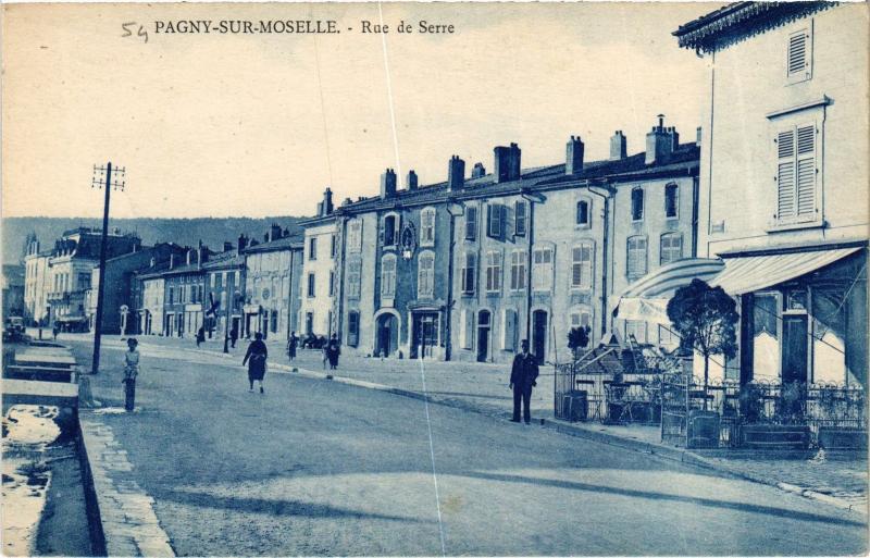 Carte postale ancienne Pagny Rue de Serre