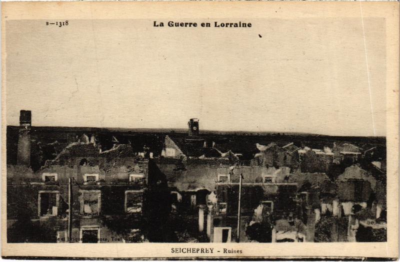 Carte postale ancienne Seicheprey Ruines à Seicheprey