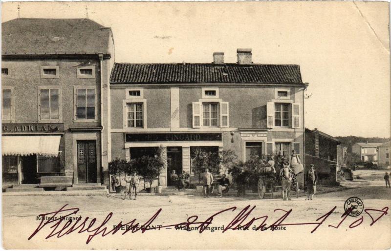 Carte postale ancienne Pierrepont Maison Pingard à Pierrepont