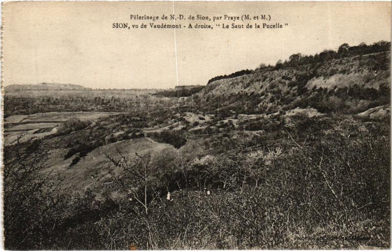 Carte postale ancienne Sion le Saut de la Pucelle