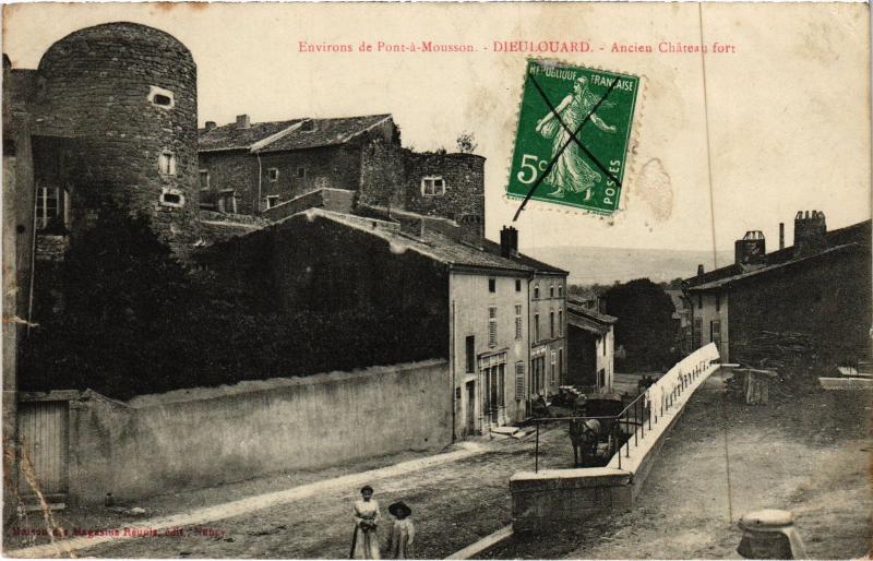 Carte postale ancienne Dieulouard le chateau à Dieulouard