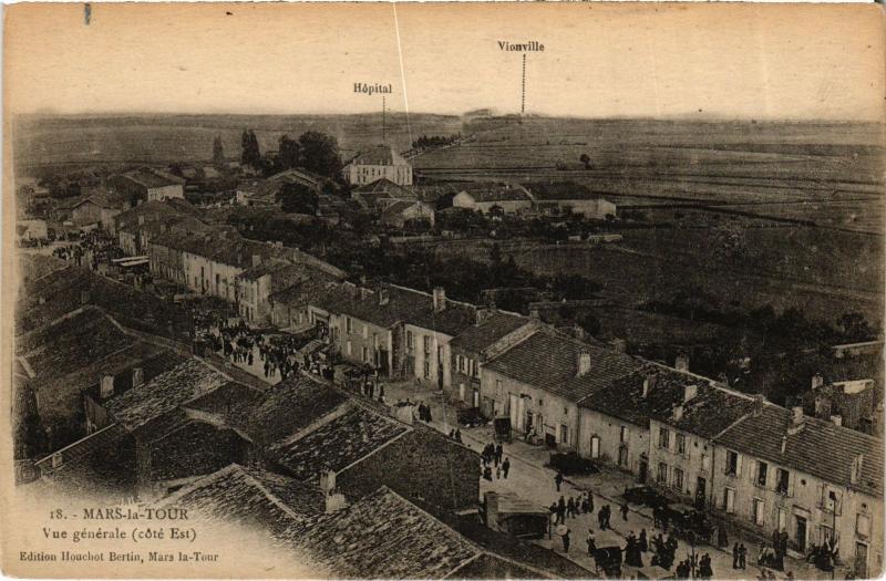 Carte postale ancienne Mars la Tour vue generale à Mars-la-Tour