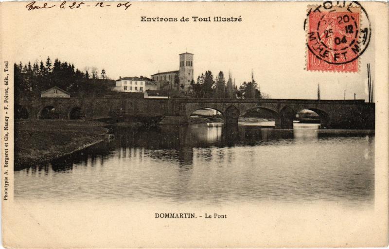 Carte postale ancienne Dommartin le pont