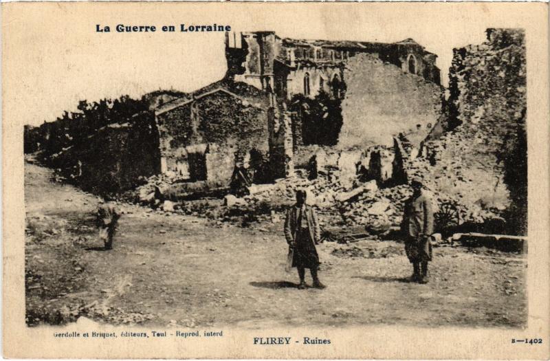 Carte postale ancienne Flirey Ruines à Flirey