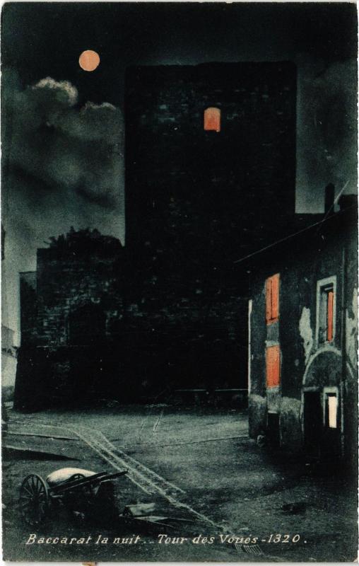 Carte postale ancienne Baccarat Tour des Voues à Baccarat