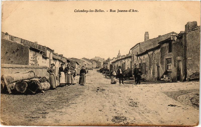 Carte postale ancienne Colombey Rue Jeanne d'Arc