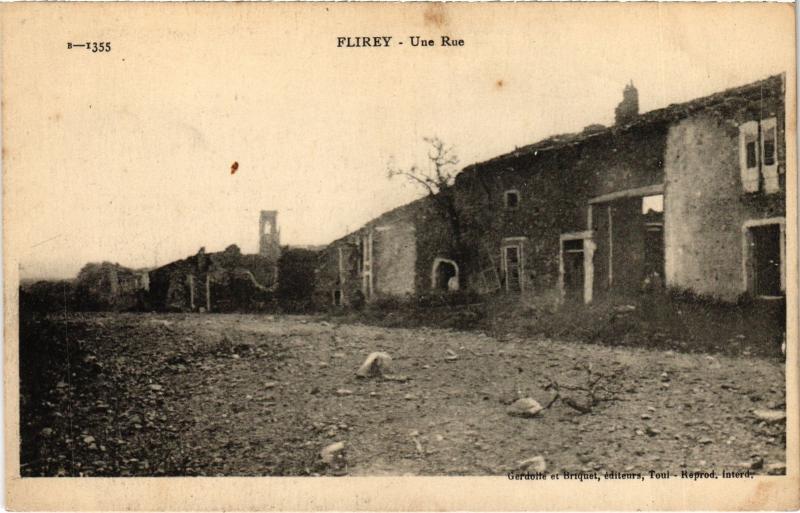 Carte postale ancienne Flirey une rue à Flirey