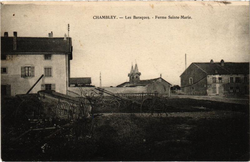 Carte postale ancienne Chambley les Baraques Ferme Sainte-Marie