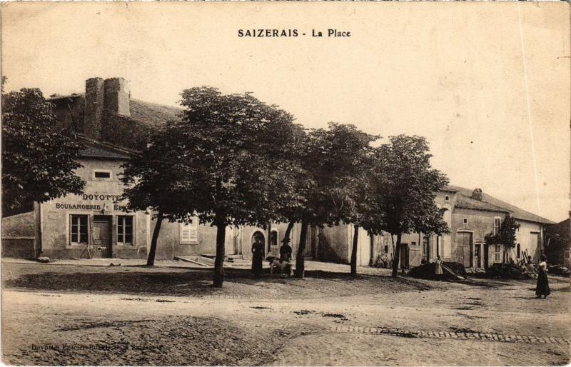 Carte postale ancienne Saizerais la Place à Saizerais