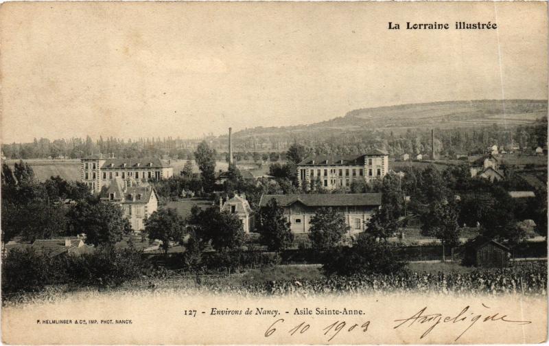 Carte postale ancienne Asile Sainte-Anne