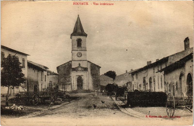 Carte postale ancienne Einvaux vue interieure à Einvaux