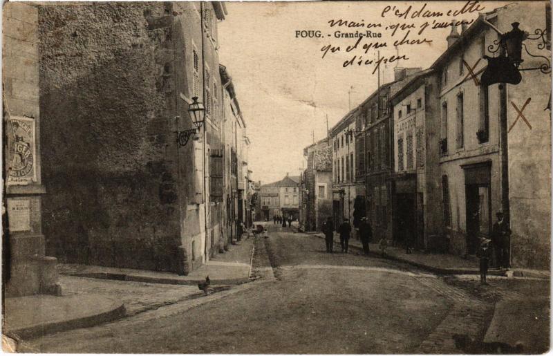 Carte postale ancienne Foug GRande Rue