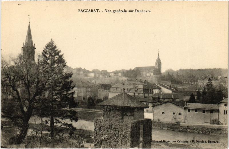 Carte postale ancienne Baccarat vue generale à Baccarat