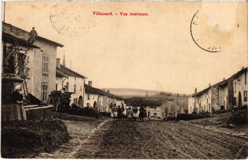 Carte postale ancienne Villacourt vue interieure à Villacourt
