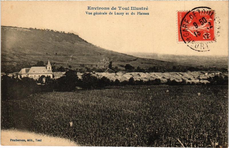 Carte postale ancienne Toul vue generale de Lucey à Lucey