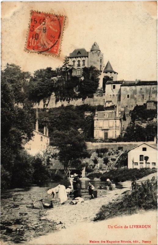 Carte postale ancienne Liverdun un coin à Liverdun