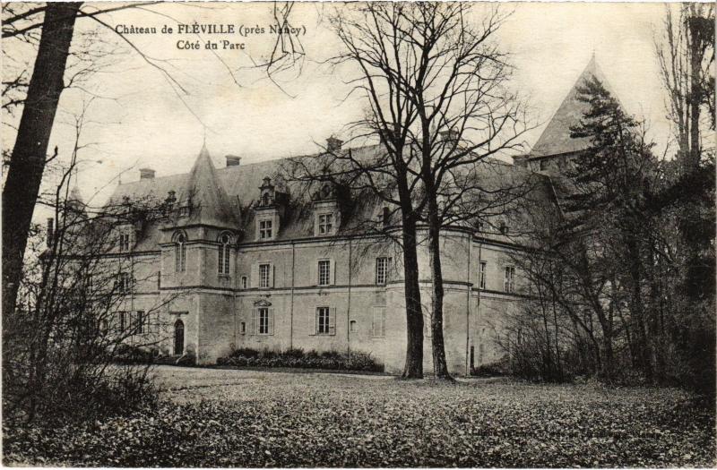 Carte postale ancienne Fleville le chateau